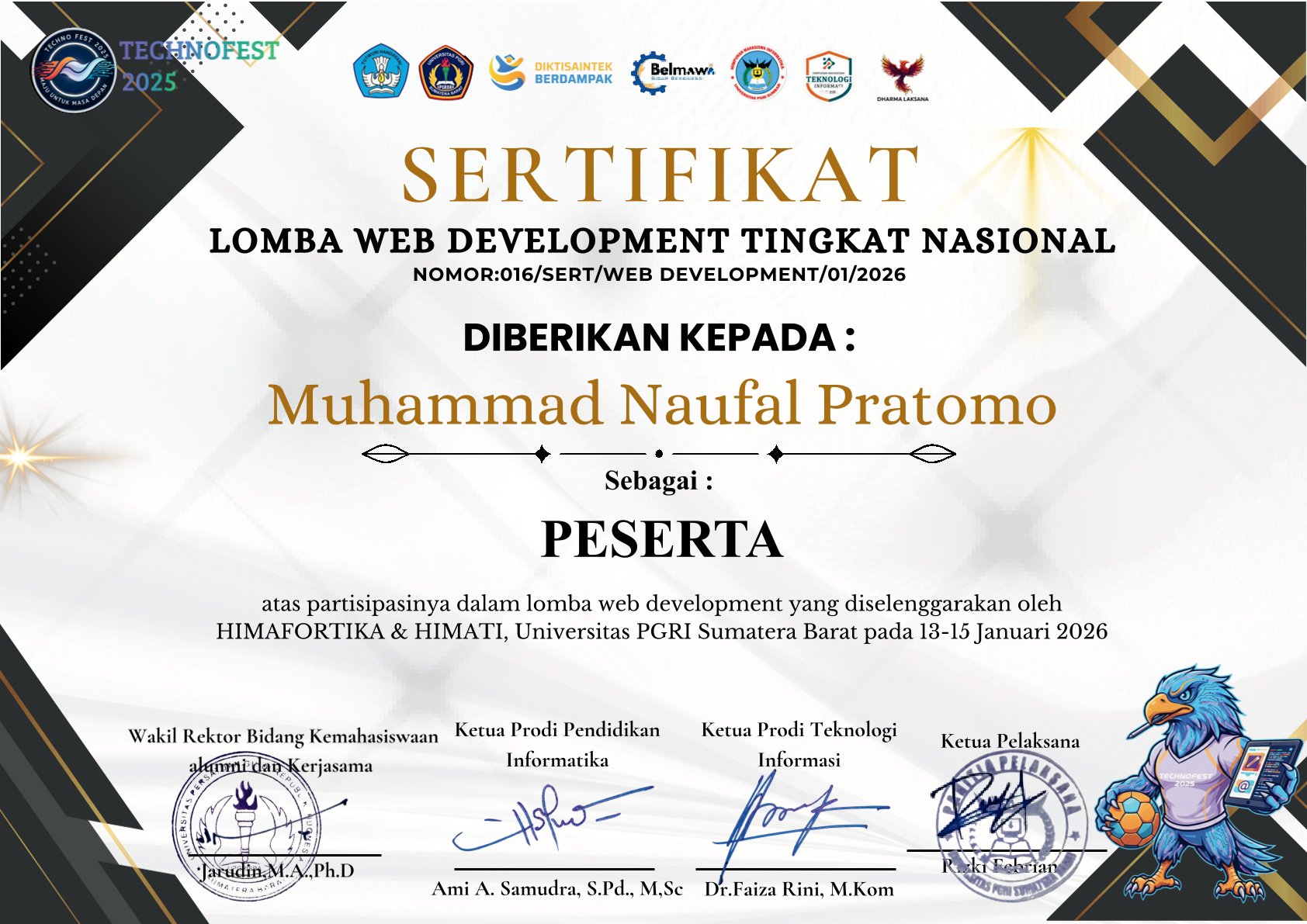 Lomba Web Development Nasional - Technofest